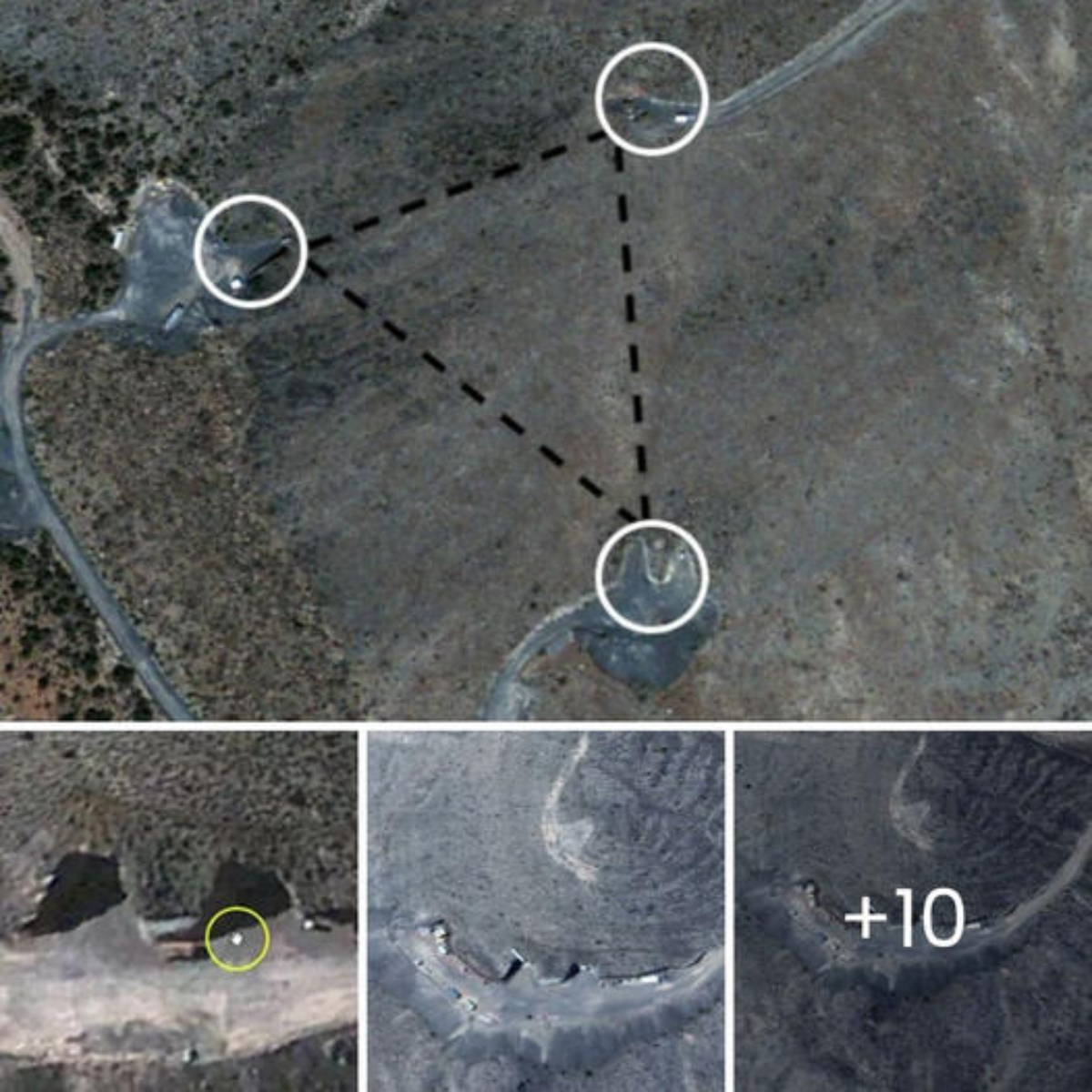 Secret Tunnel Openings Near Area 51 Unearthed on Google Earth: Do They Conceal UFO Hangar Entrances?