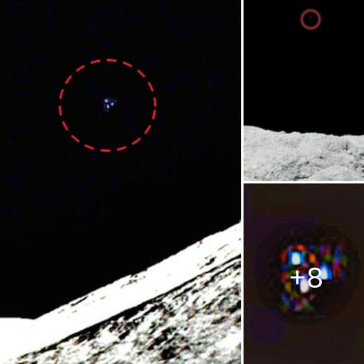 NASA photos intriguingly reveal three separate ‘UFOs’ observed during the moon landings, igniting fresh curiosity and speculation about their mysterious presence and intentions ‎