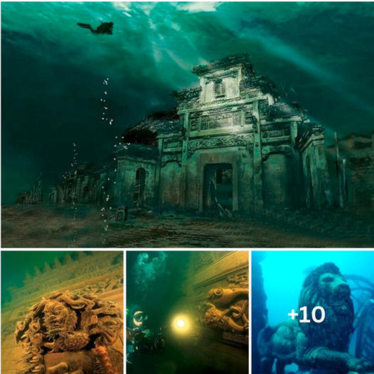 Mysterious Discovery: The Lion City Found Intact 130ft Underwater, Preserved for 1,300 Years