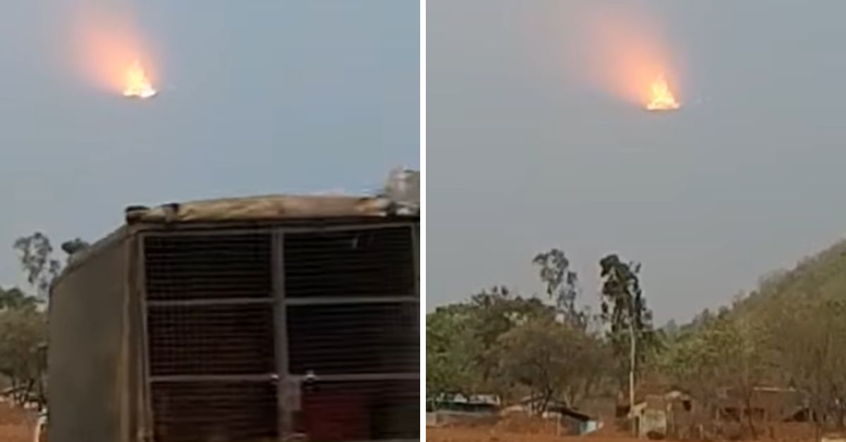 Unexplained Skies: Mysterious Triangular Entity Resembling Nibiru Appears Over India, Igniting Curiosity and Speculation Worldwide.