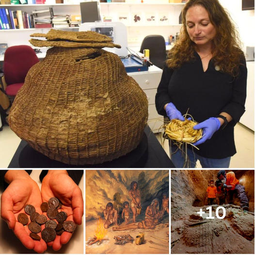 Incredible Artifacts: “The only basket worldwide 10,500 years old and a rare and intact Jewish coin from about 2,000 years ago seen in Jerusalem”