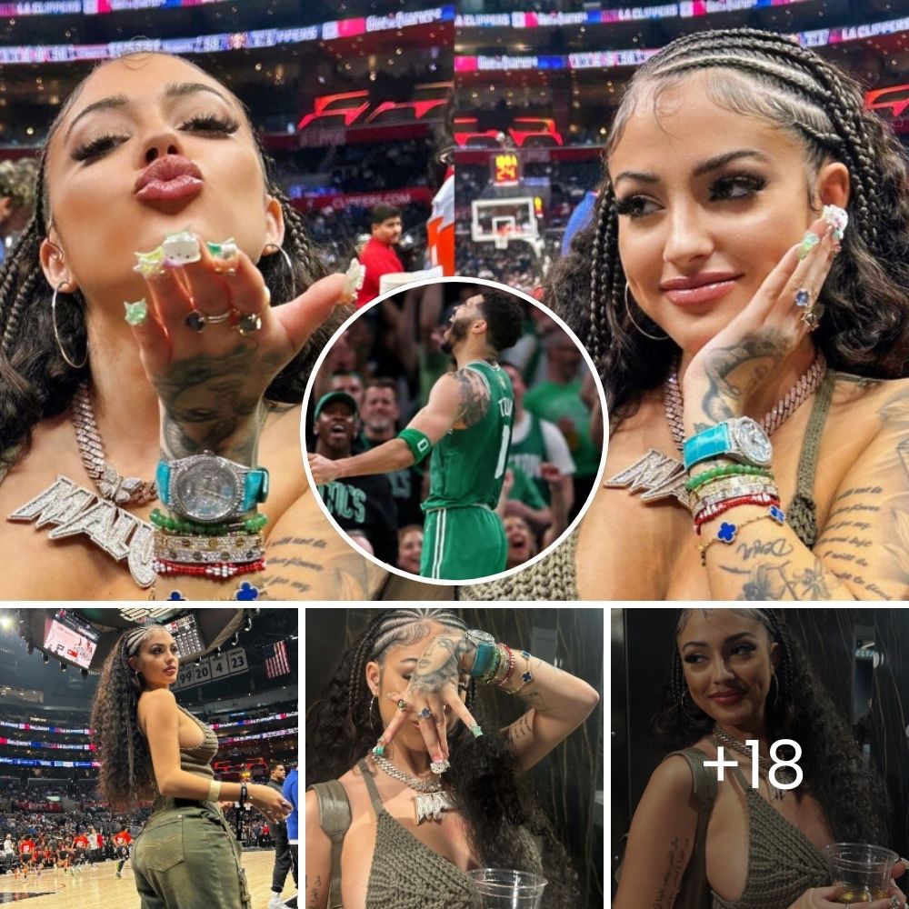 Meet The ѕtᴜппіпɡ Female Fan With 11-Million IG Followers Who Had All The Players On The Bench ɩoѕіпɡ Focus During Recent NBA Game. L