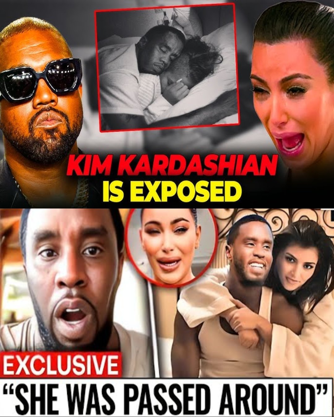 Hot news: Kanye EXPOSES Kim Kardashian For Being Diddy’s VIP FR3AK-0FF Worker!