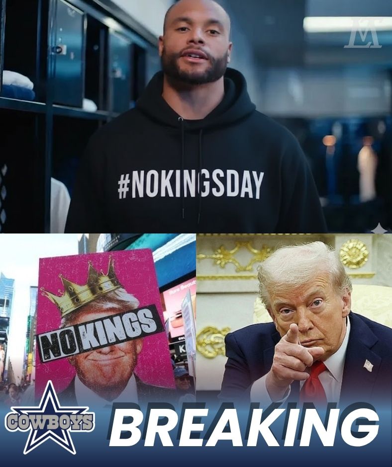 NFL ROCKED: Dak Prescott’s ‘We Don’t Need Kings’ Speech Turns #NoKingsDay Into a Texas Revolution — Fans Chant ‘No Kings!’ as America Watches in Awe.