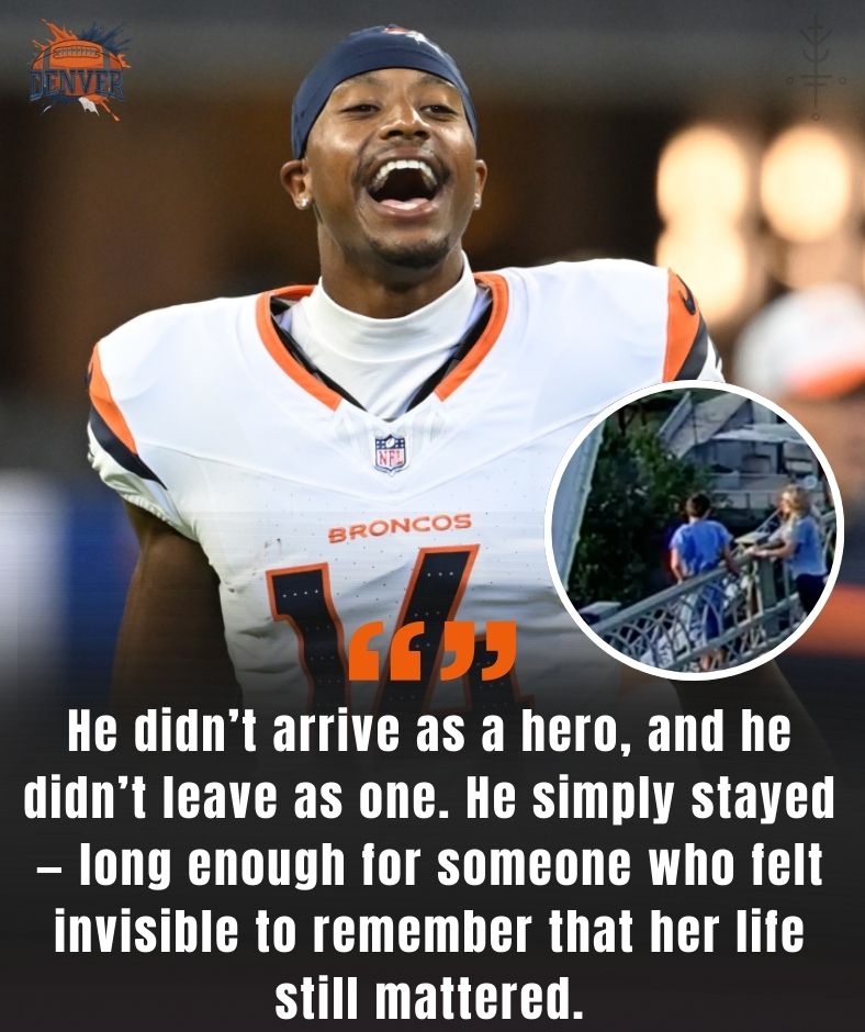 12 Minutes That Changed Everything — On a Freezing Denver Overpass, Broncos Star Courtland Sutton Didn’t Call for Help, Didn’t Walk Away, and Didn’t Look Back…