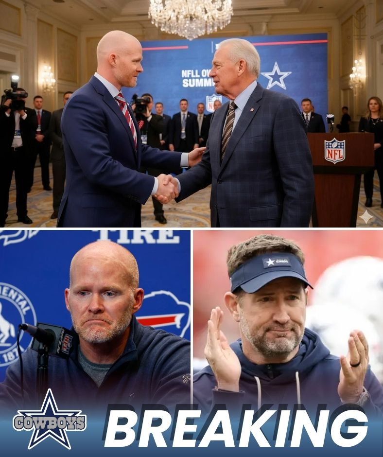 MIDNIGHT BOMBSHELL: Just 15 minutes ago, Jerry Jones confirmed that the Dallas Cowboys have secured the signature of a Coach Sean McDermott on a $100 million contract — the perfect missing piece at Cowboys, long considered a weakness for the team.