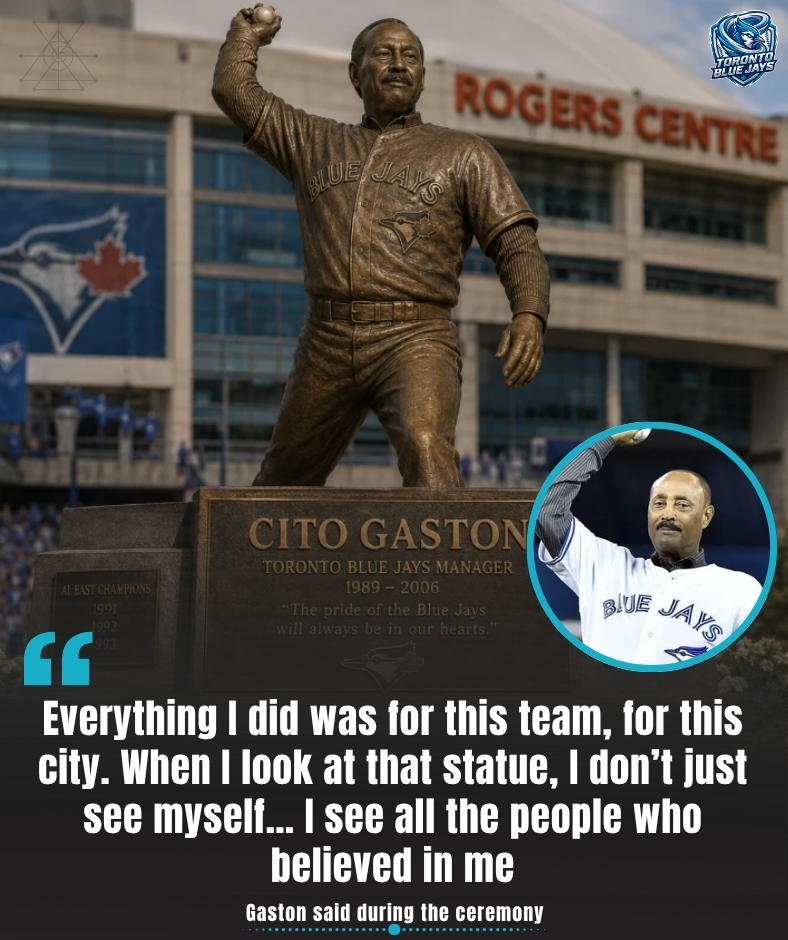 CITO GASTON RECEIVED ONE OF THE GREATEST HONORS IN BLUE JAYS HISTORY—BUT IT WASN’T THE STATUE THAT MOVED FANS TO TEARS, IT WAS THE MOMENT HE COULDN’T FINISH WHAT HE WANTED TO SAY