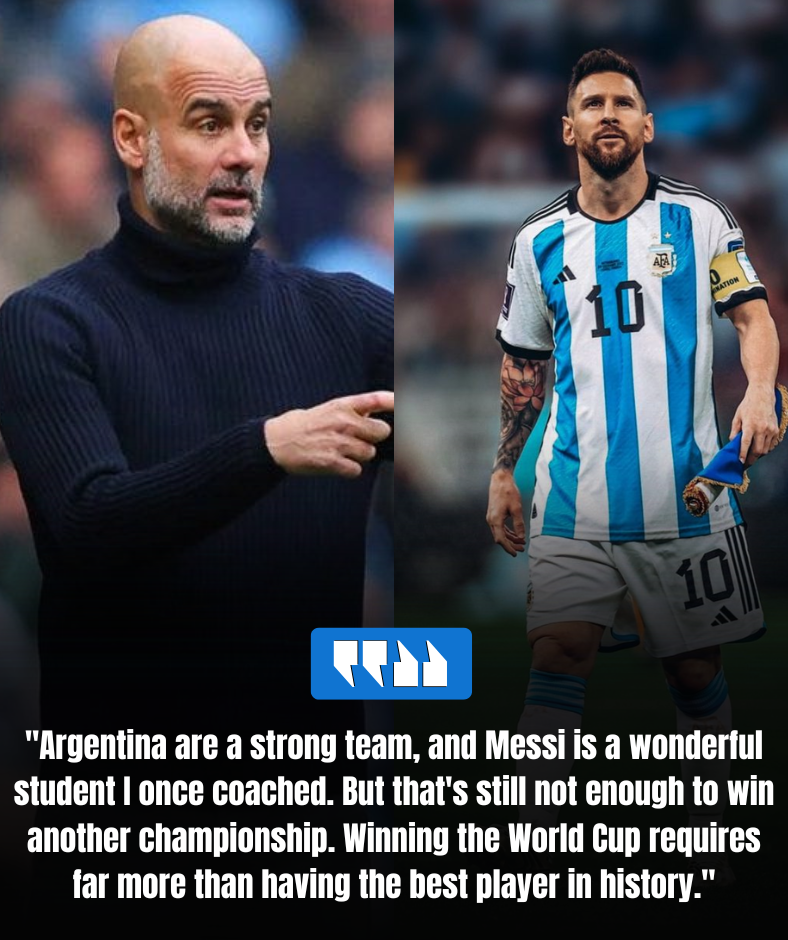PEP GUARDIOLA’S REPORTED WORLD CUP VERDICT HAS FOOTBALL FANS DIVIDED!” — MESSI EARNS HUGE PRAISE, BUT ONE SURPRISING PREDICTION IS STEALING THE SPOTLIGHT. 8386